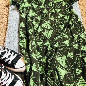 Green triangles Lularoe Carly